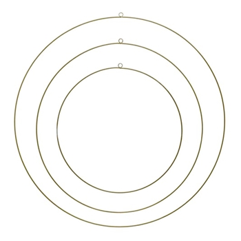 Wreath Hoop - Gold - XL  3 Sizes Sold individually 24IN, 27IN, 32IN