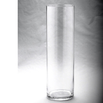 Vase - Cylinder Tall Clear 6W/6D/20H