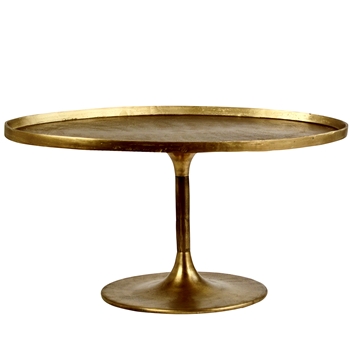 Coffee Table - Cameo Brass Tray Oval 39W/24D/18H