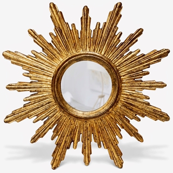 26W/26H Mirror - Isolde Sun Gilded Gold