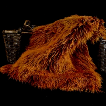 Tibet Mongolian Fur Rust Pelt 34W/22D