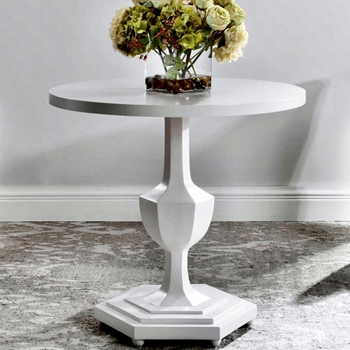 Accent Table - Kabarda White 32W/30H