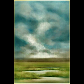42W/62H Framed Giclee - NUBES de ENSUENO -  Gold Gallery Float Frame - D’Alessandro Léon - Sizes - 24x36, 30x45, 36x54, 40x60, 47x72, 54x81