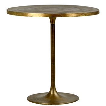 Bistro Table - Heviz - Antique Brass Finish on Solid Aluminium 31W/30H