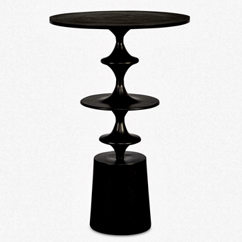 Accent Table - Flight - Black Finished Aluminium 16x24IN