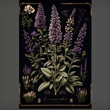 24W/36H Canvas Print - Dark Lavender