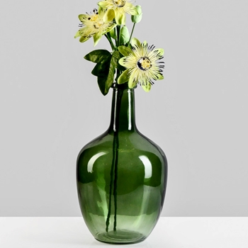 Vase - Bottle Green 7x12in