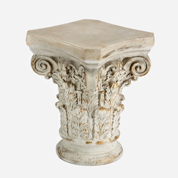 Accent Table - Capitol Antique White - Resin 14W/18H