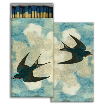 Matches - John Derian Sparrows in Flight - 4x2in Box50