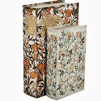 Book Box - William Morris  Parrot Set of 2 11W/7D/3H