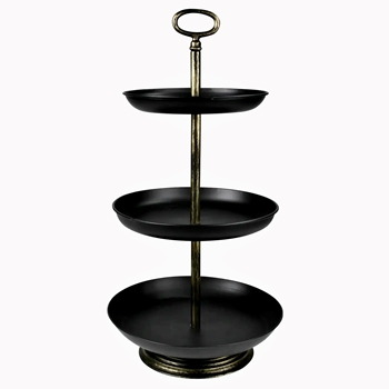 Etagere - Karel Black Metal 3 Tier 12x23H