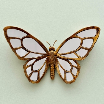 13W/08H - Mirror Gold Butterfly