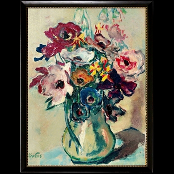 18W/22H Framed Glass Print  - Vintage Floral I