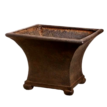 Planter - Square Flare Patina 16x12in