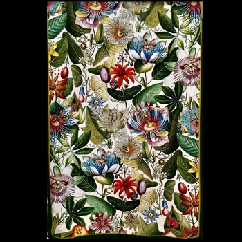 Tea Towel - Wanda Coyne 28x18in Passionflowers Vintage