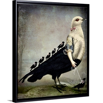 25W/31H Framed Stretched Canvas - Morning Walk - Catrin Welz-Stein