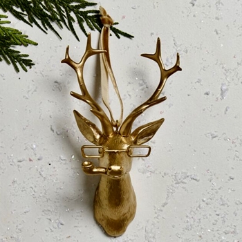 E+E  Ornament Frankie Gold 6in