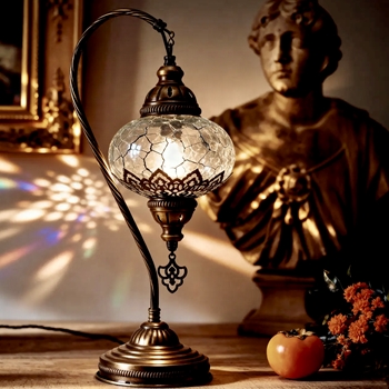 Lamp - Turkish Swan 7x18in Bronze