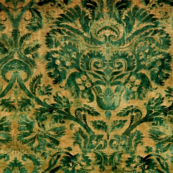 Chenille Jacquard - Donatella Teal- 54in, Italy - 78% Polyester, 15% Modacrylic, 7% Viscose , Repeat - 27H x 27V, 15K DR, Dry Clean Only. 25K DR