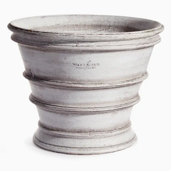 Planter - Wakefield Europa White 11W/9H - Handmade