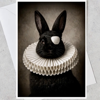 Greeting Card - Rabbit Velvet Rogue