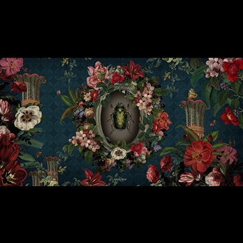 54W/30H Velvet Wall Hanging Scarab
