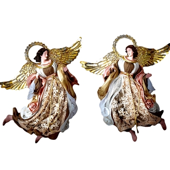 Ornament - Angels - Tapestry Textiles  15x18in  Right or Left facing Sold Separately