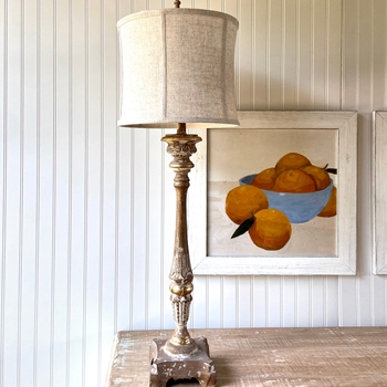 Lamp - Buffet Concorde - Linen Shade 13x40in