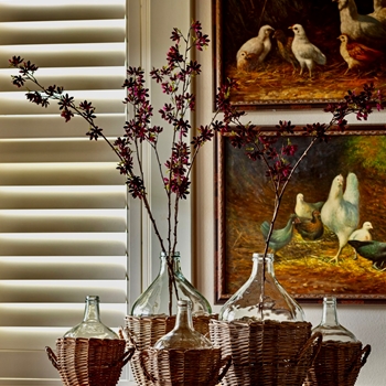 Plum Blossom Branch Aubergine 43in